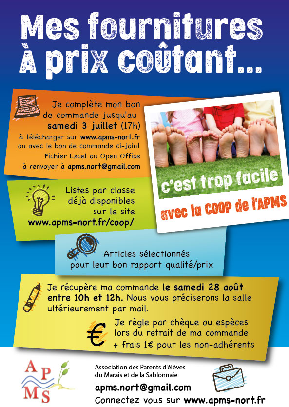 coop fournitures scolaires APMS
